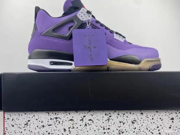 Cheap Kickmax and Purple 766296 (Friends Scott Retro LN4 Family) Travis 4 Jordan 0326